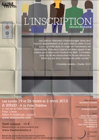 Affiche (verso) L'inscription